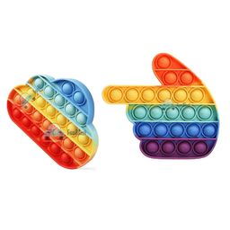 FunBlast Hand And Cloud Shape Stress Relieving Pop It Fidget Toy Pack of 2 - Multicolour-18