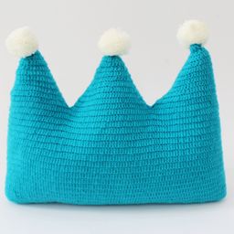 Woonie Handmade Crown Shaped Cushion-Green-image-54