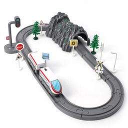 Ralleyz Battery Operated Bullet Train Set  with Magnetic Tracks - 41 Pieces-image-2