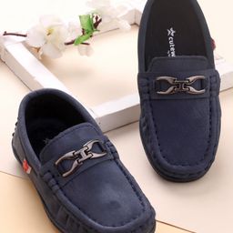 Cute Walk by Babyhug Slip On Party Formal Shoes - Blue-image-24