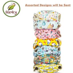 Deedry Cloth Diapers Reusable, Adjustable with Snap Buttons & comes with Insert - Pack of 6 image 2