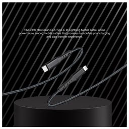 FINGERS Herculean CL5 Type C to Lightning Mobile Cable Worlds Toughest Cable,Fast Charge up to PD27W, Highspeed Data Transfer up to 480 Mbps image 3