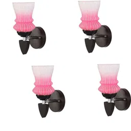 1ST TIME Pink & White Solid Glass Traditional Cylinder Wall Lamps Wall Lamps-picture-36