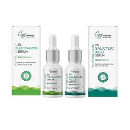 CGG Cosmetics Set Of 2 2% Niacinamide & No More Acne Serum- 10ml Each-14
