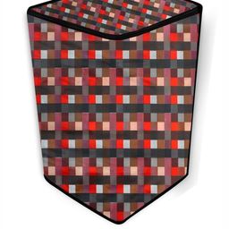 The Furnishing Tree Washing Machine Cover Lattice Pattern Red Compatible for Whirlpool 7 Kg Fully-A image 4