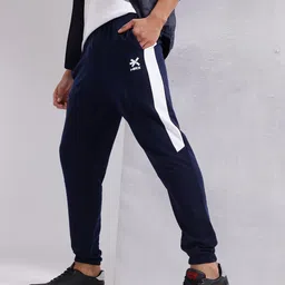 HRX by Hrithik Roshan Men Solid Joggers With Contrast Panel-image-38