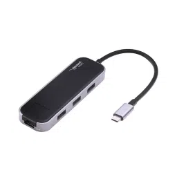 Nextech USB-C to 6 in 1 Hub Dock with Ethernet 1000 mbps RJ45 Port + HDMI 4K + USB-C Power Delivery and 3 USB 2.0 Port, NA39C image 2