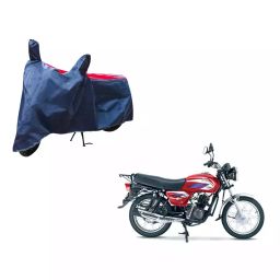 Auto Pearl Waterproof Two Wheeler Cover For TVS Max (Red & Blue)-image-12