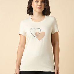 Van Heusen Printed Cotton Short Sleeves Round Neck Relaxed Fit T-shirt-image-30