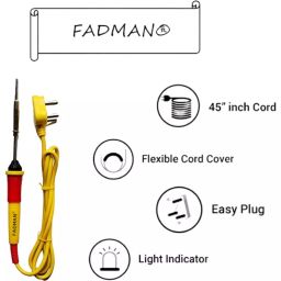 Fadman 3 In 1 Soldering Iron Kit Copper, Iron & Nickle Corded 25 W with Glue Gun, Solder Wire image 2