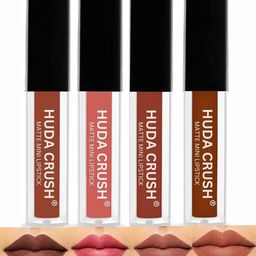 Huda crush Set Of 4 Long Lasting Matte Mini Lipstick - 2 ml Each - Nude Edition-picture-9