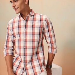 Mast & Harbour Tartan Checks Regular Fit Shirt-picture-37