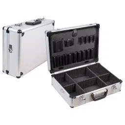 DURATOOL Tool Case, 460 mm X 330 mm X 155 mm, Silver, D01815-S-48