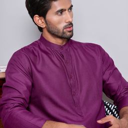 Jompers Men Mandarin Collar Kurta-image-47