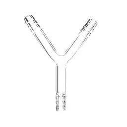 ABGIL Adapter Y Connector Tube 10 mm Hose Connection Borosilicate Glass and 100 mm Each Side Arm Length, ADP-64-01-44