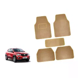 Auto Pearl CMBE110 Polyester Standard Mat for Mahindra Logan (Beige)-40