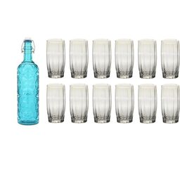 SOMIL Blue Glass Airtight Can Bottle-image-85