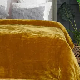 Saral Home Yellow Mild Winter 400 GSM Single Bed Blanket-image-34