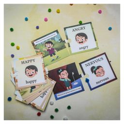 The Brainy Bear Store My Feelings and Emotions Matching Puzzle Game-10