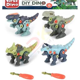 ADKD DIY Dinosaur Toy with Screwdriver Building Learning STEM Toys Pack of 4 (Color/Design May Vary)-24