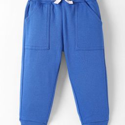 Zero Interlock Knit Full Length Solid Colour Lounge Pant - Blue-image-48