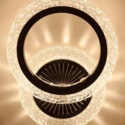 Sinoman Black & White Textured Acrylic Spherical Shaped Wall Lamp-38