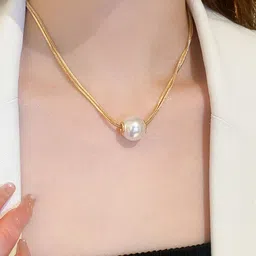 Designs & You Gold-Plated Circular Pendants with Chains image 3