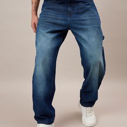 THE BEETEL HOUSE Men Comfort Baggy Mid-Rise Heavy Fade Cargo Styles Jeans-image-48