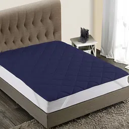 Comfowell Blue King Size Polycotton Water Resistant Mattress Protector-image-2