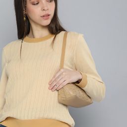Levis Women Beige Self Design Sweatshirt-image-19
