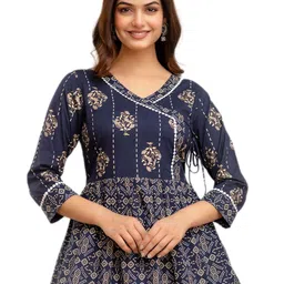 DMP EXPORT Paisley Printed Peplum Top-image-37