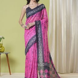 KAYOMMI Ethnic Motifs Chanderi Saree-image-33