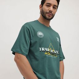 The Roadster Life Co. Typography Printed Pure Cotton Relaxed Fit T-shirt-picture-11