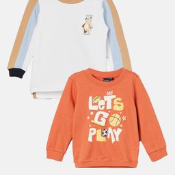 Juniors by Lifestyle Kids Pack of 2 Printed Sweatshirts-image-62