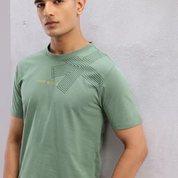 HRX by Hrithik Roshan Brand Logo Print Lifestyle T-shirt-picture-39