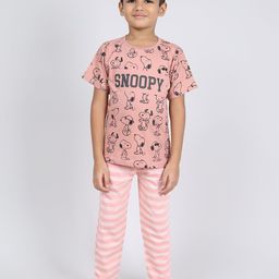 Here&Now X Denikid Boys Printed Pure Cotton T-shirt with Pyjamas-picture-23