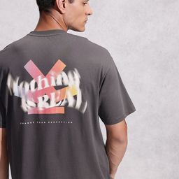 WROGN Pure Cotton Brand Logo Printed Oversized T-shirt-picture-36
