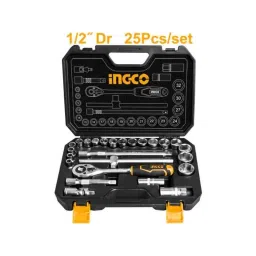 Ingco 12.7 mm (1/2 Inch) Socket Set HKTS12251 (Set of 25 Pcs) image 3