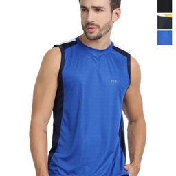 FTX Men Pack of 4 Dri-FIT Colourblocked Round Neck T-shirts-picture-28