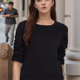 VANGULL Women Round Neck Raglan Sleeves Regular Top-picture-38