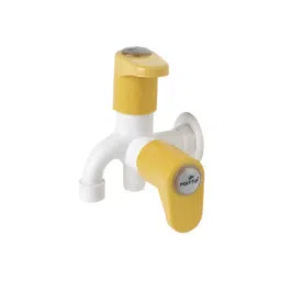 POLYTUF POP Series Florence 2Way Bib Cock With Flange and Foam Flow 1064F (Yellow)-picture-26