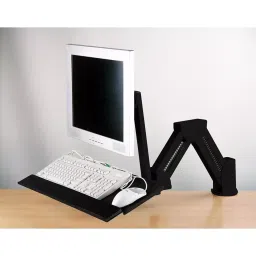 PRO SIGNAL Desk Mounted LCD Mount with Keyboard Tray, 83-17544.-99