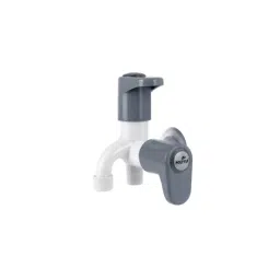 POLYTUF POP Series Florence 2Way Bib Cock With Flange and Foam Flow 1064F (Grey)-picture-17