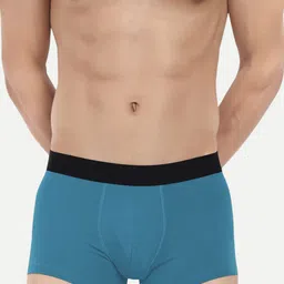 LOGGERHEAD Pack Of 2 Cotton Outer Elastic Trunk LHFT004-Aqua-White-Aqua-White image 3