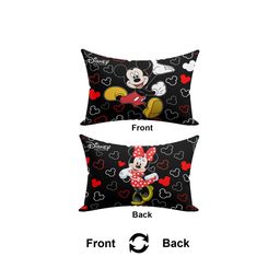 Kuber Industries Set Of 2 Black & Red Disney Printed Pillows image 3