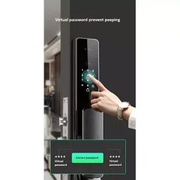 GOLENS Luxury Digital Door Lock 3D Face ID Video Intercom Biometric Lock, X96 image 5