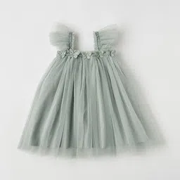 LULU & SKY Girls Gathered or Pleated Peplum Dress image 3