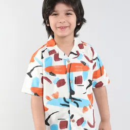 taffykids Boys Comfort Opaque Printed Casual Shirt-picture-8