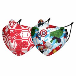 Nirvana Disney Flying Heroes & Red Badges Extra Small Face Mask - Pack Of 2-83