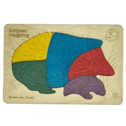 Ekoplay European Hedge Hog Wooden Puzzle Multicolour - 5 Pieces-image-89
